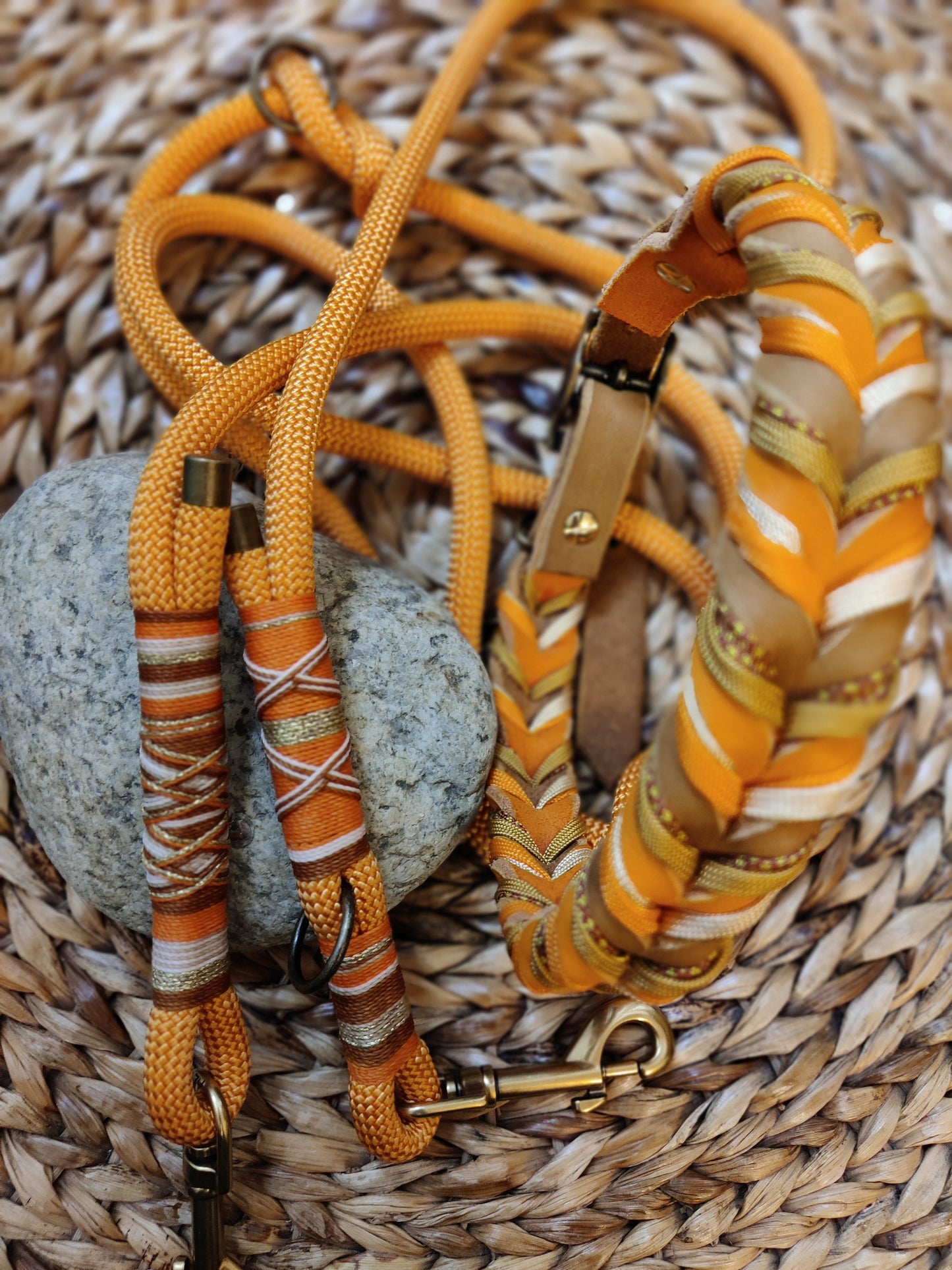 Lederhalsband Leder küsst Abendsonne